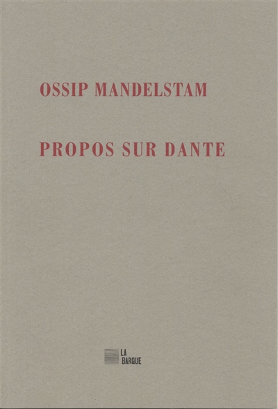 PROPOS SUR DANTE 